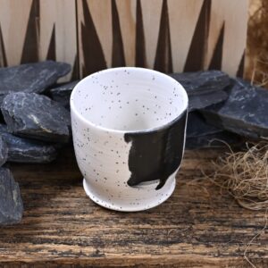 Handmade Stoneware Tequila Cup