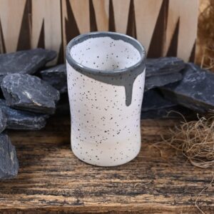 Handmade Stoneware Tequila Cup